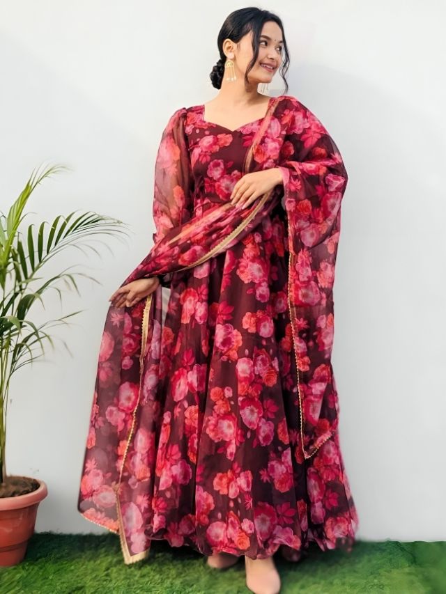 Printed Kurti with Dupatta